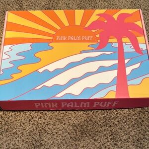 Pink Palm Puff Tropical Box